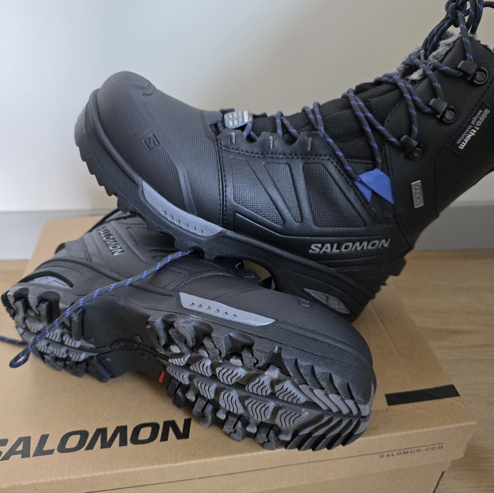 Brand New Salomon Black Boots Waterproof High-Top Durable